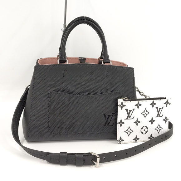 Louis Vuitton Marelle Tote BB Handbag Epi Noir Shoulder Bag Black - Picture 1 of 9